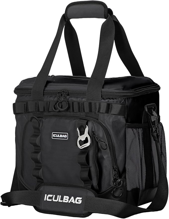 Soft Travel Coolers Bags Insulated Cooling 16hour for Camping Hiking Beach Travel Soft Sided Insulated Cooler Bag 20/48Cans for Women Men