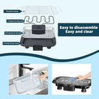 Electric Grill Outdoor Indoor Cooking,Smokeless BBQ,Portable Removeable Stand Grill, (YD301 Upgrade)