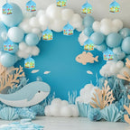 12 Sets Under The Sea Crafts with LED Candle Light DIY Summer Fish Fishbowl Tissue Paper Crafts Kits Make Your Own Under The Sea Party Aquarium for Summer Home Activities