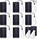 VIHOSE 8 Pcs Solar Light Bulbs Solar Powered Light Portable Emergency LED Bulb Waterproof for Camping Tent Indoor Outdoor Shed Night Fishing Chicken Coop
