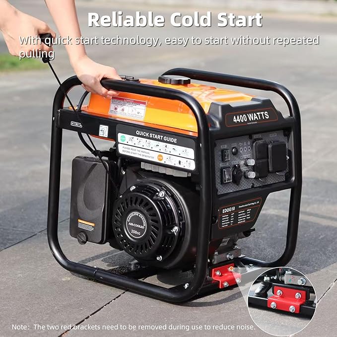 4400-Watts Inverter Generator, Open Frame Generator Gas Powered, Emergency Home Backup, RV Ready 30A Outlet, EPA Compliment