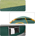 unp 6 Person 4 Season Dome Tent, Easy to Set Up for Camping & Hiking, Lightweight & Portable, Green