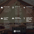 Psyclone Tents for Family Camping, Glamping, Hiking and Festival