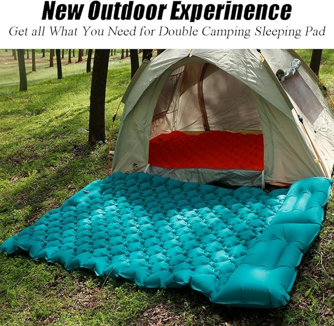 icepac Sleeping Pad Ultralight Inflatable Sleeping Pad for Camping，Built-in Pump, Ultimate for Camping, Hiking,Lightweight Inflatable Sleeping pad