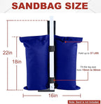 ABCCANOPY Canopy Weights 150 LBS Tent Sand Bags,4-Pack Blue (Without Sand)