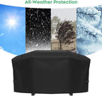 Grill Cover fit for Weber Slate 30" Rust-Resistant Griddle, Heavy-Duty 600D Waterproof Cover for 3400119 Weber Slate 30 inch Flat Top Griddle Grill Cover