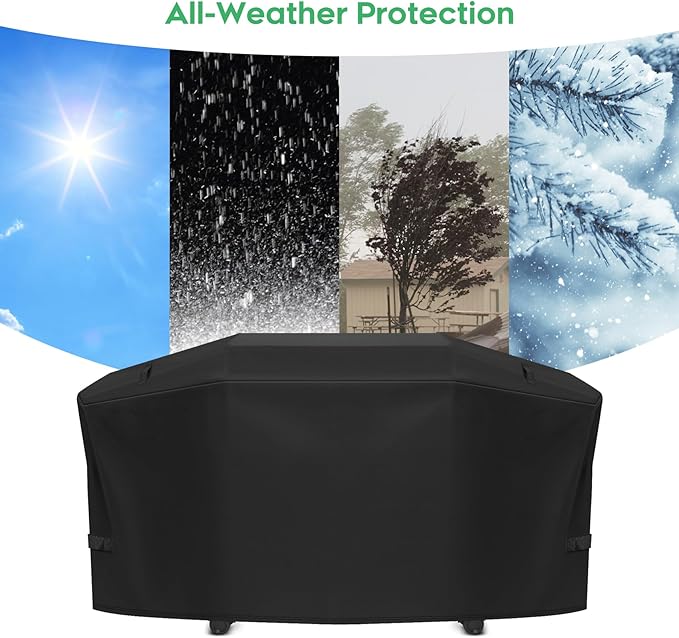 Grill Cover fit for Weber Slate 30" Rust-Resistant Griddle, Heavy-Duty 600D Waterproof Cover for 3400119 Weber Slate 30 inch Flat Top Griddle Grill Cover