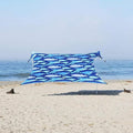 Neso Gigante Portable Beach Tent Sun Shelter - Lightweight Beach Shade Canopy - Easy Setup for Family Outings - Patented Reinforced Corners - UPF 50+ - 8ft Tall, 11 x 11ft - Save The Whales