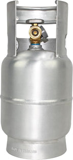 Flame King 5LB Aluminum Propane Tank with Gauge & OPD Valve, Corrosion-Resistant and Rust-Free, Lightweight, Great for Marine Applications, Grills and BBQs, Camping, Fishing, & Outdoor Activities