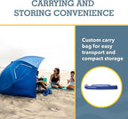 Sport-Brella Super-Brella SPF 50+ Sun and Rain Canopy Umbrella for Camping, Beach and Sports Events