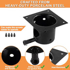 74254 Fire Burn Pot for Austin XL Pit Boss Parts,Pit Boss Pro SER 820-PS1 (Lowes),Traeger Fire Pot Replacement Traeger Ironwood 885, for Traeger,Most Pit Boss & Camp Chef Pellet Grills,Porcelain Steel