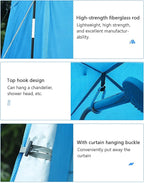 Camping Tent,Shower Tent, Changing Room Privacy Tent–Instant Portable Outdoor Shower Tent, Camp Toilet, Rain Shelter for Camping & Beach