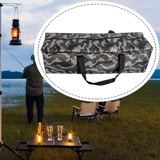 Yiju Tent Storage Bag Carrying Bag Lightweight Heavy Duty Storage Organizer Stuff Pouch for Trekking Backpacking Beach Hiking BBQ, S