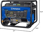 Westinghouse 4650 Peak Watt Dual Fuel Portable Generator, RV Ready 30A Outlet, Gas & Propane Powered, CO Sensor