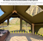 UNISTRENGH Waterproof Inflatable Cotton Camping Tent with Hand Pump Pop Up Outdoor 5-8 Person Glamping Tent House Breathable Large Luxury Tent