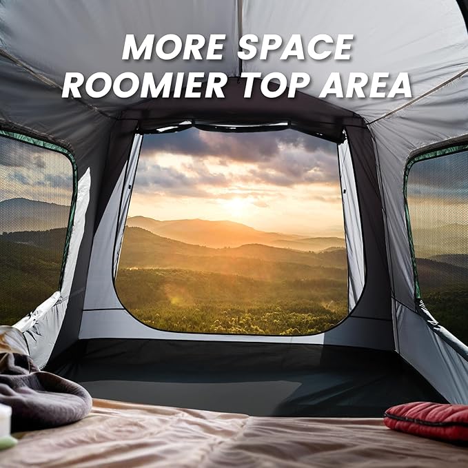 SUV Tent, Rectangle Car Tent for Family, Waterproof & Windproof for Car Camping, Large Camping Tents with Storage Bag, SUV, Van, Jeep