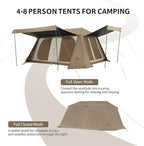 Naturehike Village Instant Tent, 4 Person 8 Person Camping Tent with Full Rainfly, Waterproof Large Cabin Tents for Car Camping