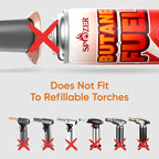 Butane Fuel Canister, 8oz (227g) Butane Refill with TSR Safety Valve, for Camping Stoves, Kitchen Torch, BBQ, 28 PCS