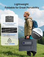 ECO-WORTHY 200W Portable Solar Panel for Power Stations,IP65 Waterproof & Lightweight with Adjustable Kickstand,23% High Efficiency Foldable Solar Panel for Outdoor RV Camping Off Grid Emergency
