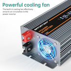 2500W Power Inverter. 12V DC to 110V/120V AC Converter 5000W (Peak) with LCD Display, 3 AC outlets, 2 USB, 2500w Inverter for Camping RV Travel Outdoor Truck Off-Grid Solar inverters