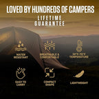 VENTURE 4TH Backpacking Sleeping Bag – XXL, Double and Single Sizes - Lightweight Warm & Cold Weather Sleeping Bags for Adults, Kids & Couples – Ideal for Hiking, Camping & Outdoor Adventures