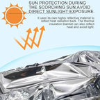Foil Blanket | Reusable Warm Survival Gear - Winter Outdoor Thermal Blankets,for Camping Backpacking Travel Car Tent Sleeping Winter Cold Weather Homeless Prepper