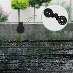 Shade Cloth Heavy Duty Lock Grip, 2024 New Shade Cloth Plastic Clips Windproof Awning Clamp Grip, Greenhouse Shade Cloth Fix Clamp Tent Clips Accessory for Garden Netting Sun Shade Net (Black-20 Pcs)