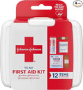Johnson & Johnson Red Cross First Aid-to-Go Mini First Aid Kit, 12 Count (Pack of 48) total count 576