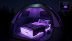 AirCandy Nite Brite Twin Inflatable Air Mattress with LED Lights – 15” Raised Blow Up Bed, USB Powered Color-Changing Glow, Flocked Top, Guest & Sleepover Bed