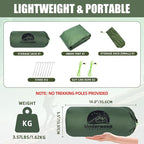 2-Person Trekking Pole Tent for Backpacking - Ultralight 2 Person Backpacking Tent, Lightweight Waterproof Two Person A-Frame Hiking Shelter for Outdoor Camping, Scouts, Trekkers (No Poles)