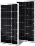 RICH SOLAR 200 Watt 12 Volt Monocrystalline Solar Panel 2 Pack of 9BB Cell 100W High Efficiency Solar Module Charge Battery for RV Trailer Camper Marine Off Grid