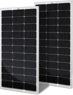 RICH SOLAR 200 Watt 12 Volt Monocrystalline Solar Panel 2 Pack of 9BB Cell 100W High Efficiency Solar Module Charge Battery for RV Trailer Camper Marine Off Grid