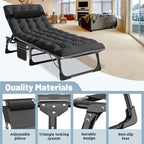Slsy Folding Bed with Mattress, Cot Size Foldable Guest Beds, Hideaway Cot for Adults, Portable Fold up Bed with Adjustable Positions for Home, Office, Indoor, Outdoor