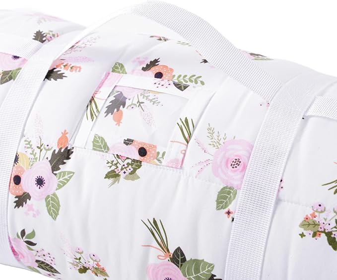 Bunnikins & Clover Toddler Nap Mat with Removable Pillow, Nap Mats for Preschool, Easy Clean Toddler Nap Pad for Kindergarten, Kids Sleeping Bag for Travel Camping