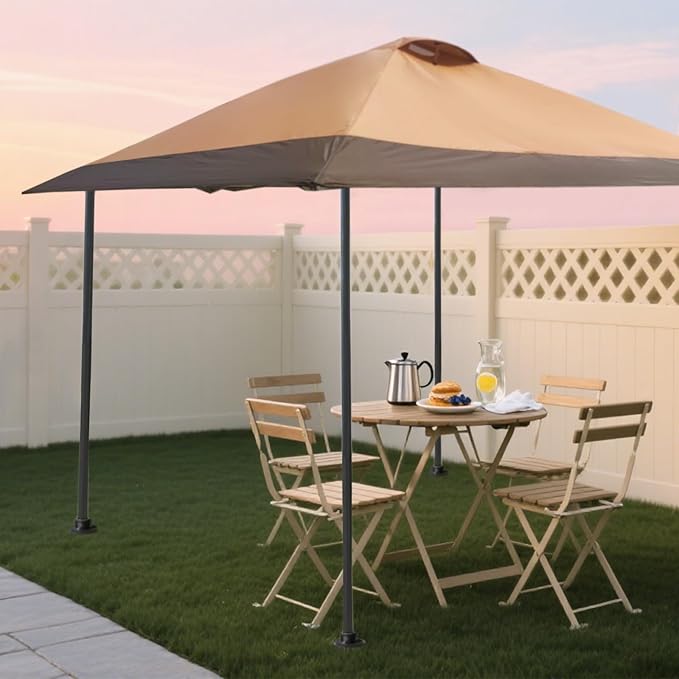 13x13 Canopy Replacement Top with Air Vent Silver Coated Fit for Coleman Oasis 1606532 2156426 2156428, Waterproof 300D Oxford for Outdoor Pop Up Canopy Tent Cover (Replacement Top Only)