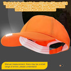 Syhood 2 Pieces LED Baseball Caps Flashlight Hats Hands Free Baseball Caps with Light Built in 5 Battery Powered Headlamp LED Hats Light for Men Fishing Jogging Camping Hand Work
