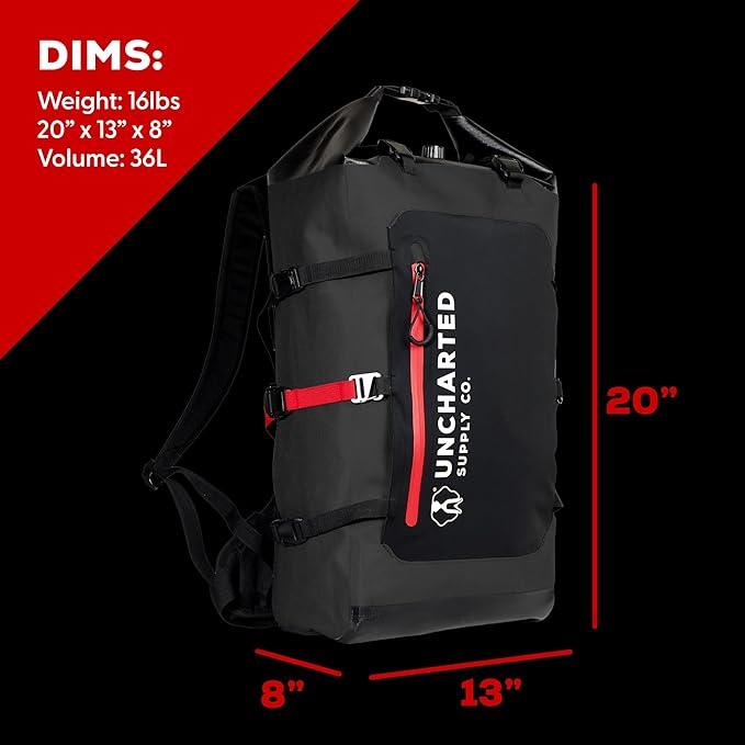 Uncharted Supply Co. The SEVENTY2® Pro 2-Person Survival System – 72 Hour Emergency Preparedness Kit with 60+ Tools for Home, Car, Camping, and Disaster Readiness – Durable Waterproof Go Bag