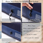 King Size Air Mattress Inflatable Bed, Blow Up Mattress Camping Sleeping Pad