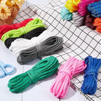 82 Yards/75M 15 Colors Parachute Rope 4mm Paracord Combo Pack Utility 7 Strand Core Nylon Outdoor Survival para Cord with Spool for Camping Fishing Tents Belts Bracelets Dog Collar Leashes