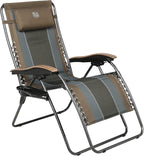 Timber Ridge Oversized Zero Gravity Chair, Padded Reclining Lounge Chair with Adjustable Headrest & Cup Holder, Heavy Duty Support 350 lbs, Foldable for Camping, Lawn, Outdoor & Indoor