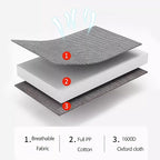 Foldable Bed with Mattress Queen Sleeping Cots for Adults with 3D Memory Headrest Portable Folding Bed Cot Lounge Chair for Beach Lawn Camping(B,190 * 68 * 30cm)