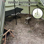 Backpacking Yurts Tent-Lightweight 4 Season Tents with Stove Jack, 1-3 Person Waterproof Hot Tent for Camping, Hiking, Outdoor Hunting, 6.6LB/10.5FT