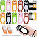KunHe 10 Pack Animal Flashlights 2 in 1 Camping Lantern Flashlights Christmas Stocking Stuffers Small Flashlight Party Favors Halloween Christmas Gift for Girls Boys
