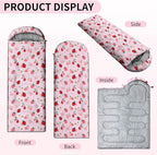 Camping Sleeping Bags, Lightweight Waterproof Sleeping Bag and Compact with Compression Sack for Outdoor