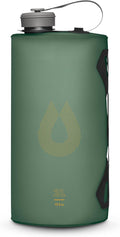 HydraPak Seeker - Collapsible Camping Water Storage (2L) - BPA & PVC Free, Hydration Reservoir Bag, Leak Proof - Sage Green