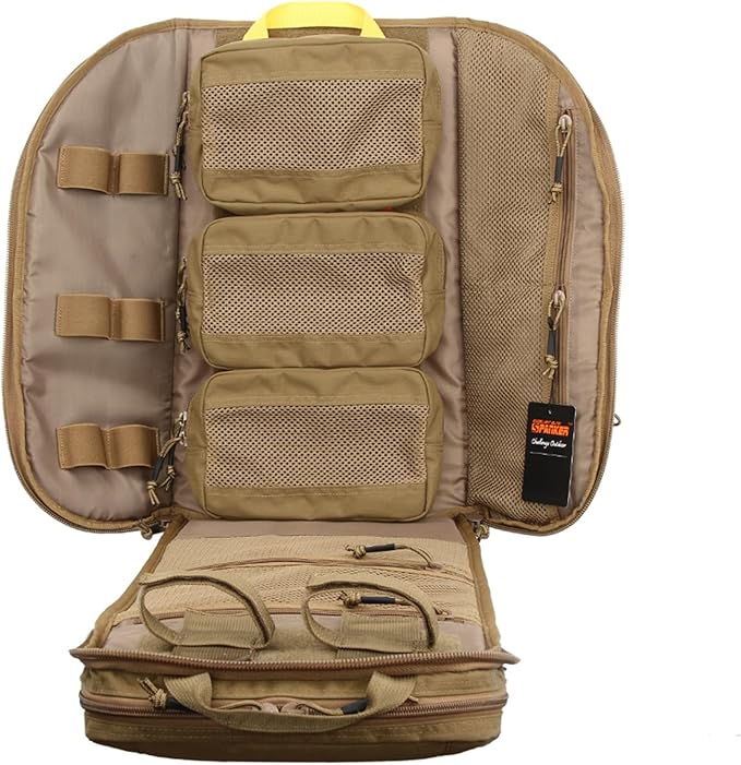 EXCELLENT ELITE SPANKER Medical Backpack Tactical Knapsack Outdoor Rucksack Camping Survival First Aid Backpack（Coyote Brown