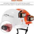 Ergodyne - 60191 Hard Hat Headlamp, Skullerz 8981, Orange