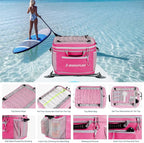 Waterproof PVC Material Paddleboard Cooler Deck Bag,40 cans Sup Deck Cooler Bag,Cooler Bag for Paddleboard,Lunch Box Cooler Insulated Bag,Camping Cooler Bag,Kayak Cooler Bag