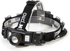 Steelman Pro Rechargeable Focusing Spotlight Headlamp, Motion-Sensing, Rear Safety Light, Pivoting Head, Up to 260 Lumens of Brightness