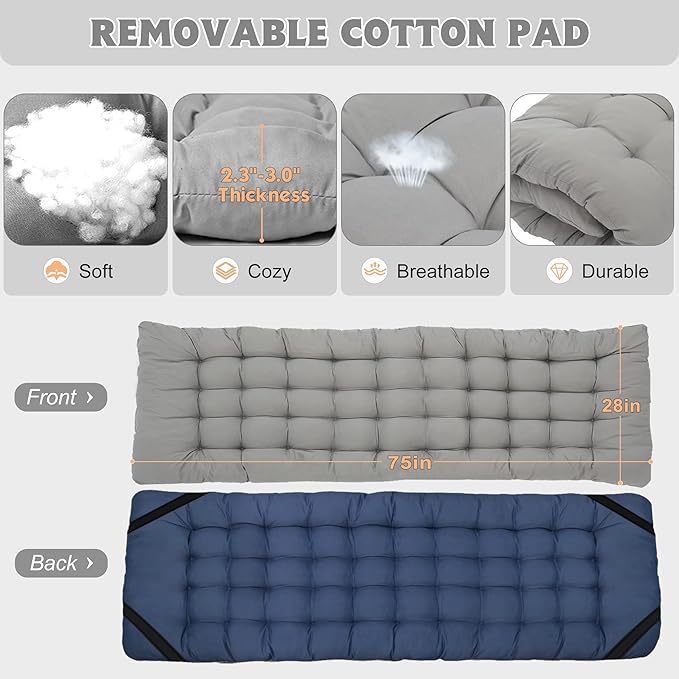 ABORON Camping Cot for Adult 28" Extra Wide, 2PK Heavy-Duty 1200D Oxford Cot for Sleeping, Portable Folding Camp Bed with Mat & Carry Bag